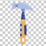 Hammer vector, mallet png, transparent background, png, hammer, vector