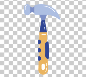 Hammer vector, mallet png, transparent background, png, hammer, vector