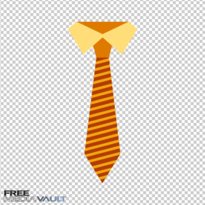 Orange Stripe Necktie Png Vector